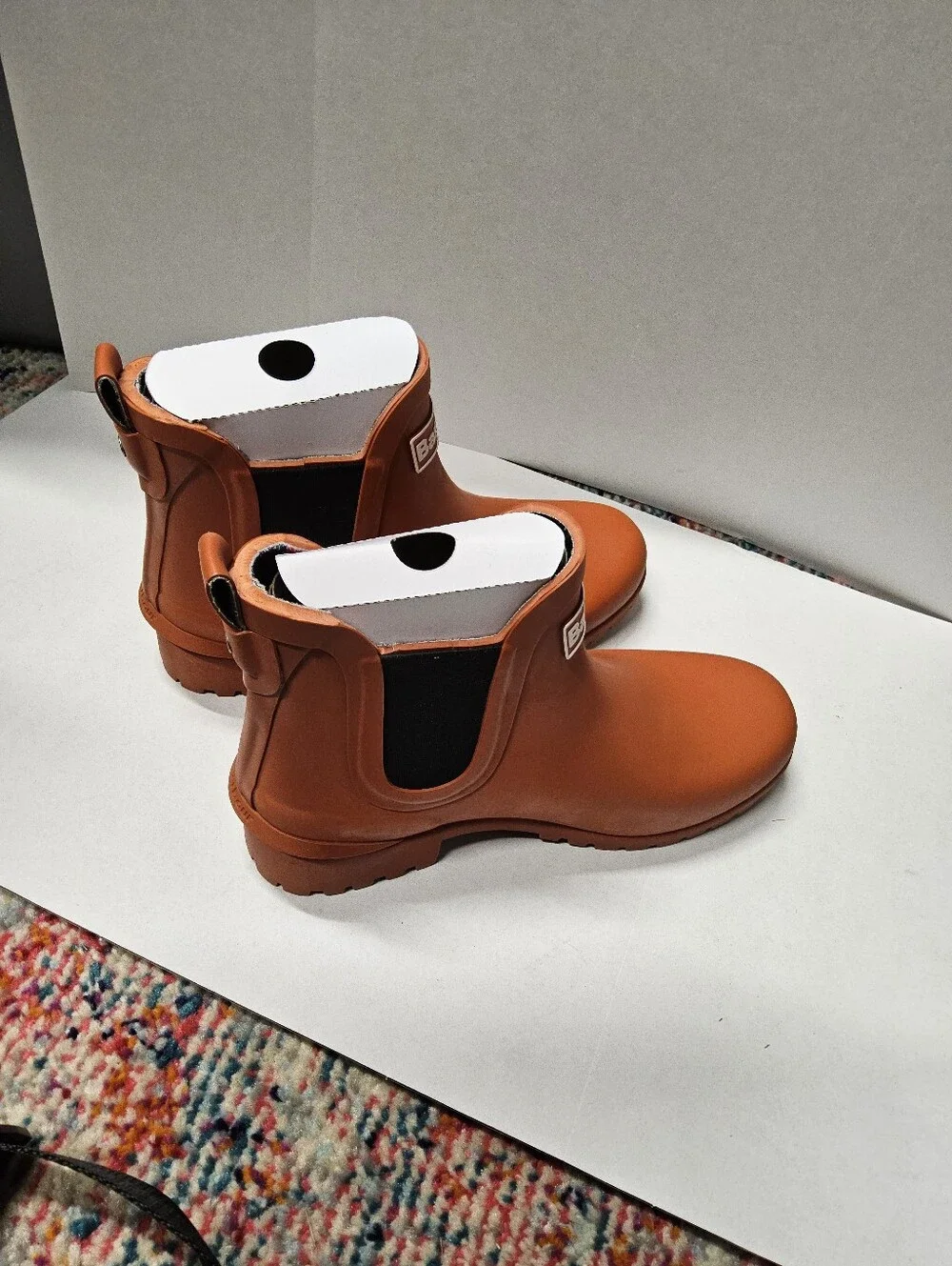 NWOT Barbour Wilton Size 6 Spiced Pumpkinn Rain Boots